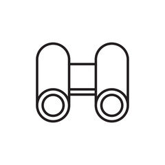 Binoculars icon logo set vector