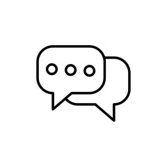 Chat icon logo set vector