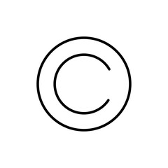 Copyright icon logo set vector