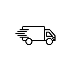 Delivery icon logo set vector