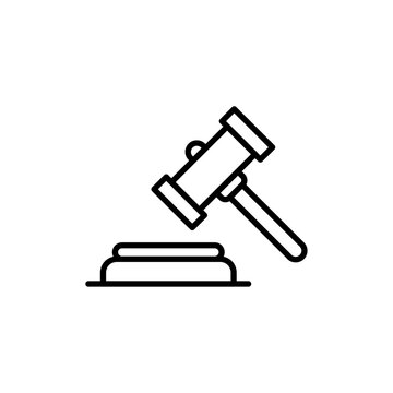 recommend clip art: Gavel icon logo set vector