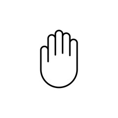 Obraz premium Hand icon logo set vector