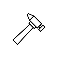 Hammer icon logo set vector