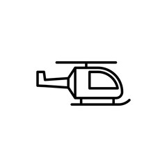 Fototapeta premium Helicopter icon logo set vector