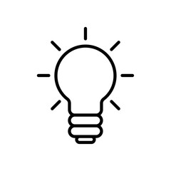 Light bulb icon logo set vector