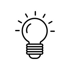 Lightbulb icon logo set vector