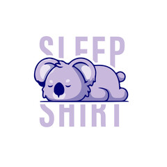 sleep shirt - cute koala 