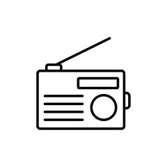 Radio icon logo set vector