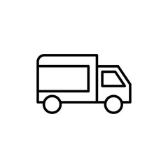 Truck icon logo set vector