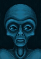 Alien creature, sketch - digital painting © neurostructure