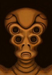 Alien creature, sketch - digital painting © neurostructure
