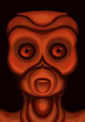 Alien creature, sketch - digital painting © neurostructure