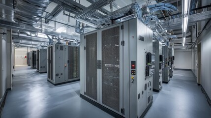 Modern Cloud Data Center with Efficient Cooling and Lighting