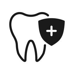 Dental care icon vector