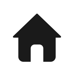 Home, house or real estate flat vector icon for apps and websites