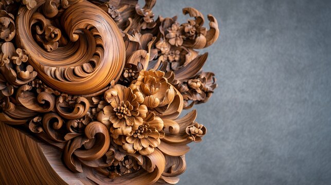 木材の彫刻、wood carving