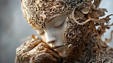 木材の彫刻、wood carving