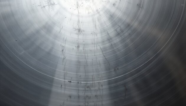Abstract Brushed Metal Circular Pattern with Dynamic Light [Industrial Photography]
