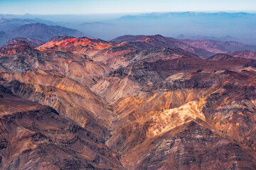 Aerial View of the Patagonian Andes Mountains, Chile