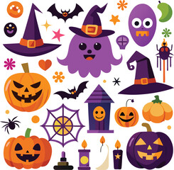 Halloween Clipart Collection Spooky  Festive