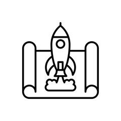 Startup Outline Icon, Vector illustration