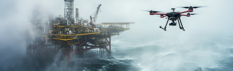 Drone industry, shaping the future of offshore gas exploration with cutting-edge tech.