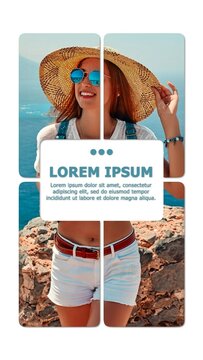 Vertical Modern Social Media Story Post With Images