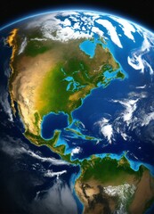 Fototapeta premium View of planet earth from space