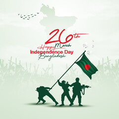 Independence Day of Bangladesh or 26 March social media post free