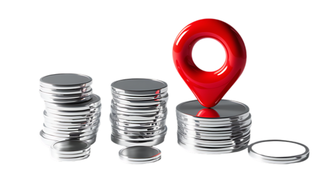 digital graph with a growth trend, symbolizing business success and financial growth.