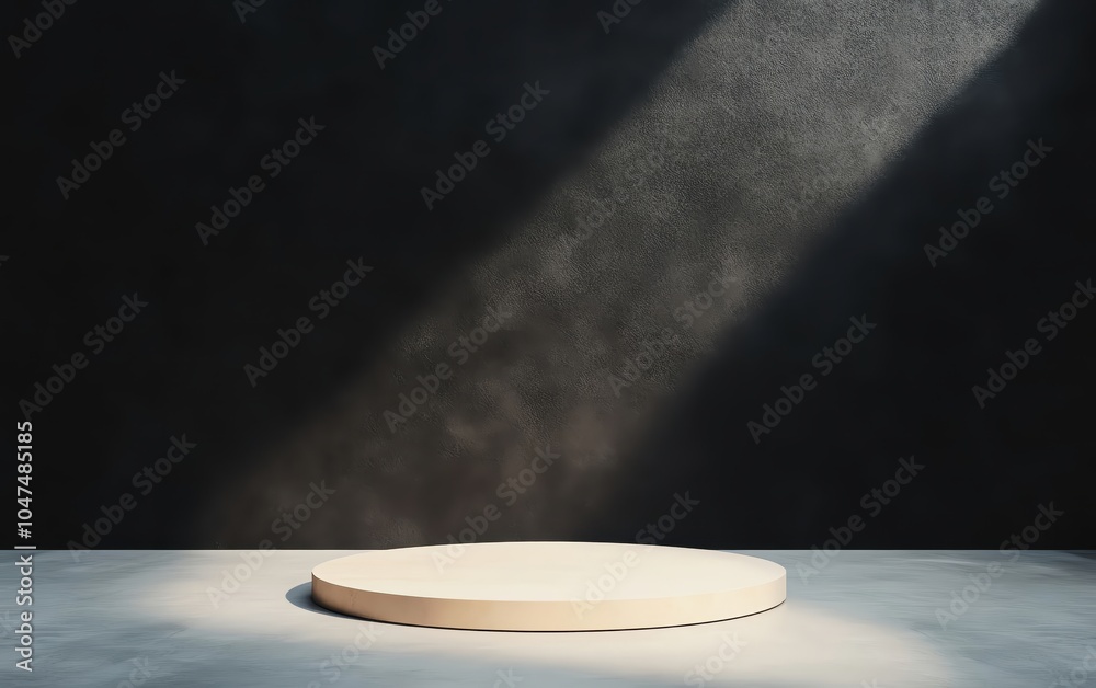 Poster soft gradient black backdrop with subtle spotlight effect, creating a moody and minimalist setting f