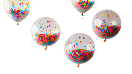 balloons isolated on white