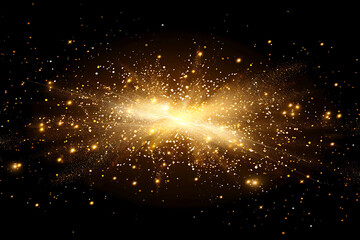 Fototapeta premium Colorful fireworks on a black background by AI generative