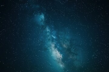 Fototapeta premium The sky is filled with stars and the Milky Way