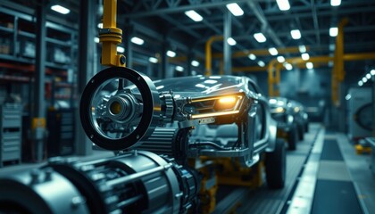 Obraz premium Automotive assembly line innovation