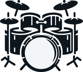 The basic elements of an electronic drum set: a drum set, a pair of plates, and a stand