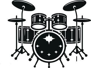 The basic elements of an electronic drum set: a drum set, a pair of plates, and a stand