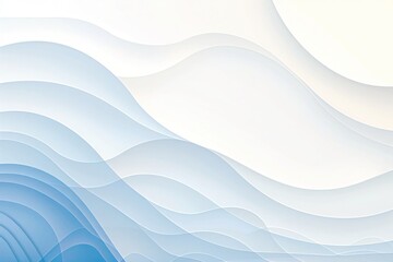 Grainy Texture Elegant Blue and White Abstract Waves Banner Design