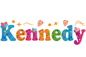 A delightful and vibrant illustration of the name 