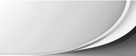 Rectangle layered banner with monochrome gradients and wide central blank space