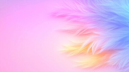 Fototapeta premium Pastel Gradient Banner with Purple and Blue Grainy Texture Effect on Pink Background