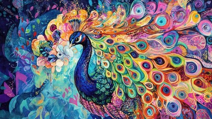 A Colorful Peacock