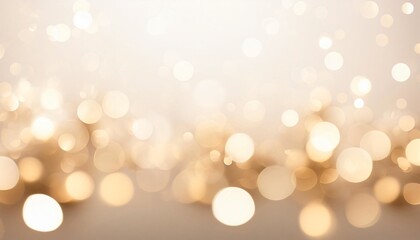 Obraz premium Blurred golden bokeh lights creating a festive and elegant christmas background, perfect for holiday projects