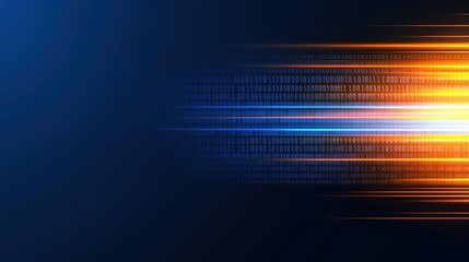 Blue and orange line with a lot of numbers on it. The numbers are in different sizes and are scattered throughout the line