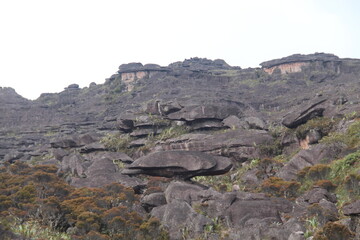 formações rochosas no cume do monte roraima, venezuela 