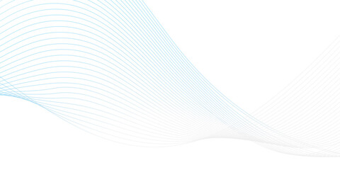 Abstract vector background with blue wavy lines. Blue wave background. Blue lines vector illustration. Curved wave. Abstract wave element for design.