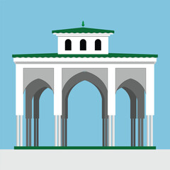 Fototapeta premium Vector Illustrations of Tetouan Moroccan Landmark