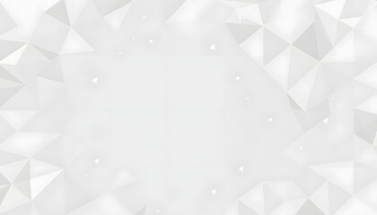 Obraz premium Random shifted white triangle background wallpaper banner pattern with copy space isolated with white highlights, png