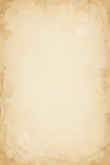 Blank sepia paper with soft grain and faded stains, vintage background. Perfect for Historical Presentations, Antique Document Simulations, Texture for aged effect. Nostalgia and History Concept