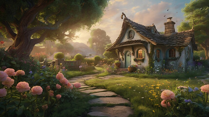 Fototapeta premium Cottage Scenery